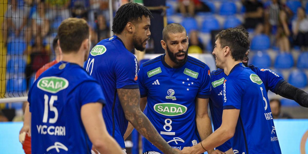Cruzeiro não perdeu nenhum set ate a final do Sul-Americano (Divulgação / Cruzeiro)