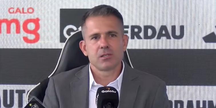 Victor garante continuidade de Felipão no comando do Atlético (Reprodução / Galo TV)