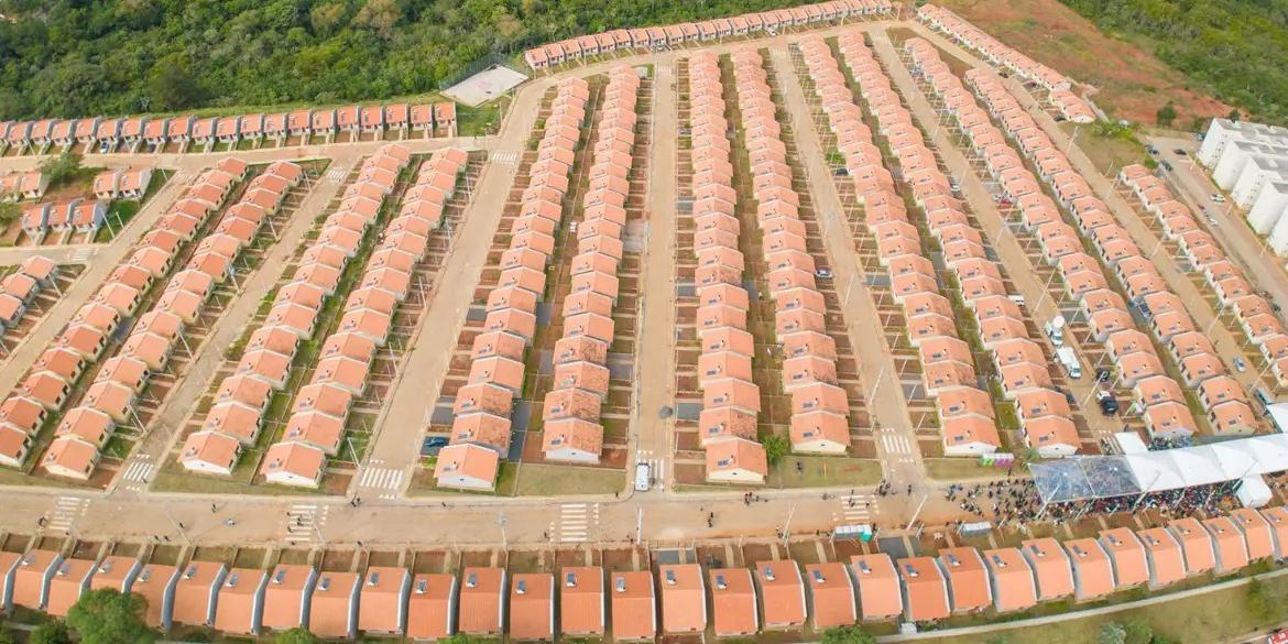 Unidades habitacionais do programa Minha Casa, Minha Vida em Viamão, Rio Grande do Sul (Ricardo Stuckert/PR)