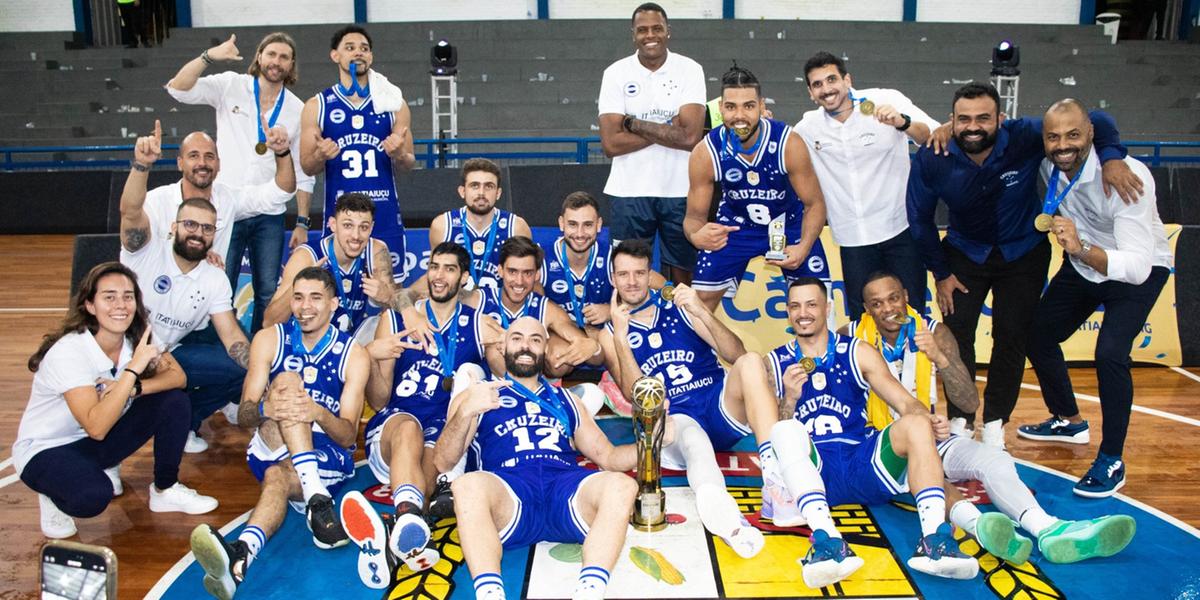 Cruzeiro conqusita a Copa Sul-Americana de Basquete (Reprodução / Twitter Cruzeiro Basquete)