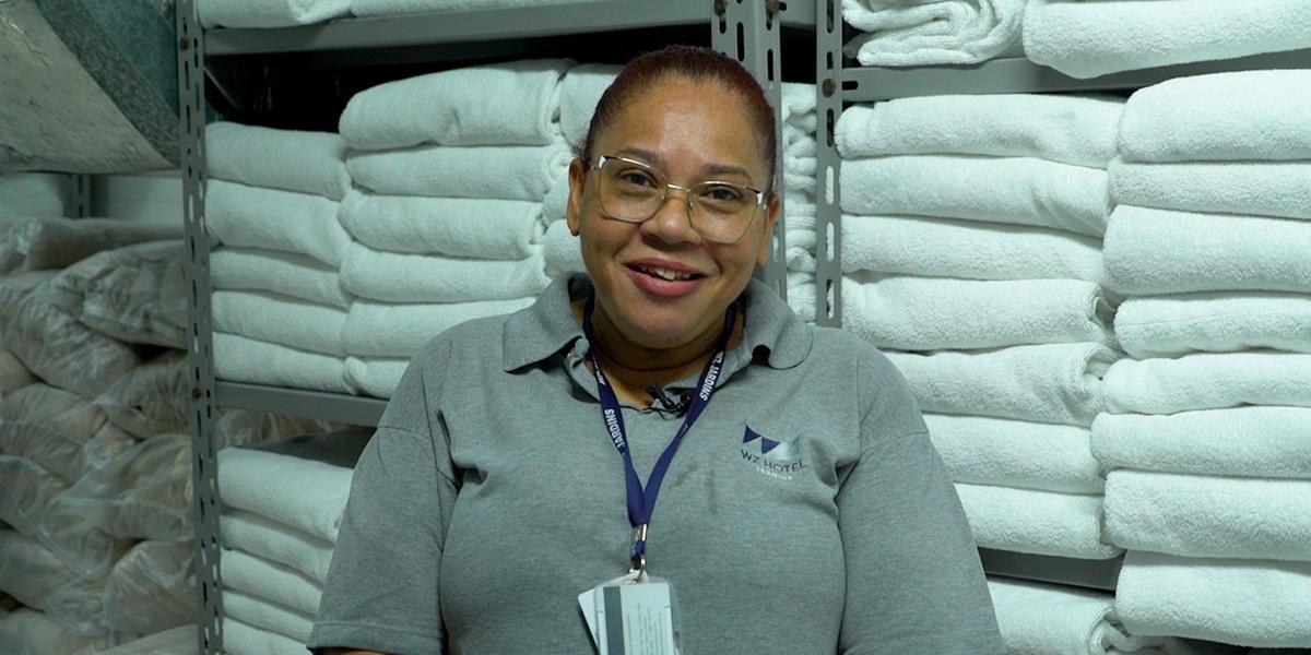 Vera Lucia Rodrigues, auxiliar de lavanderia (Divulgação)