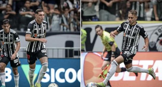 Paulo VItor e Vitinho estrearam na temporada contra o Ipatinga (Reprodução / Twitter Atlético)