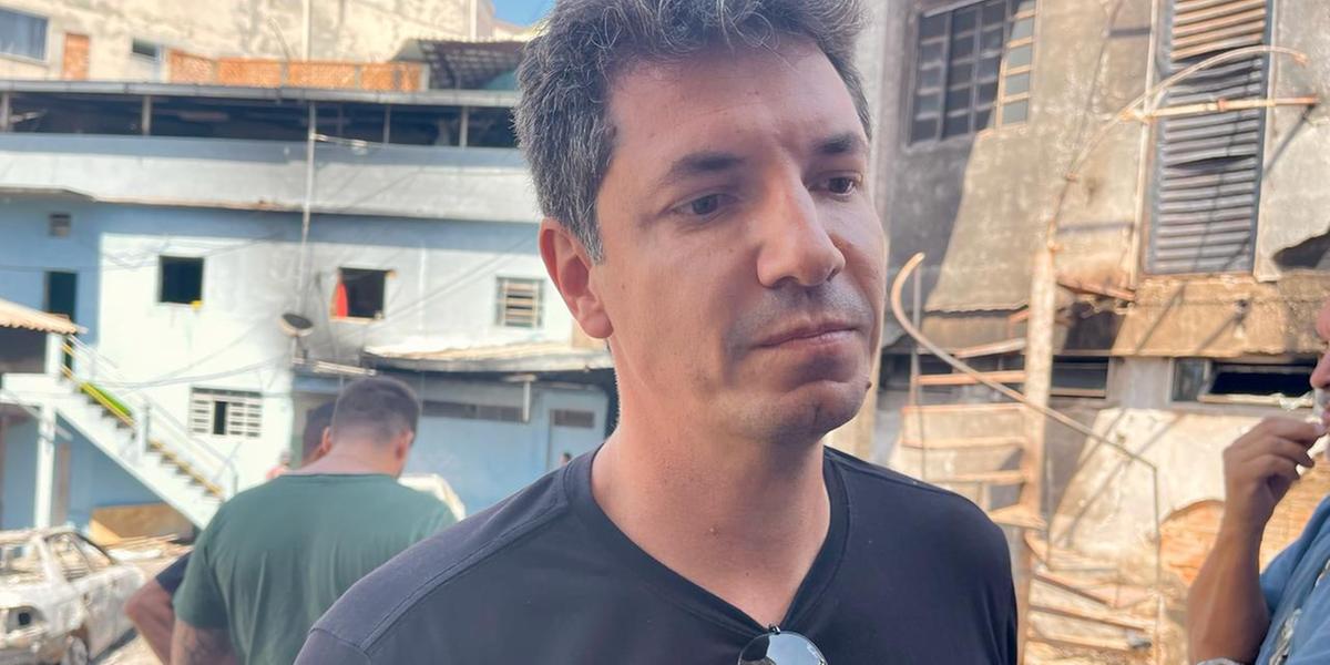 Felipe Bretas disponibilizou um hotel para os moradores e planeja ressarcir todos os prejuízos (Valéria Marques/Hoje em Dia)