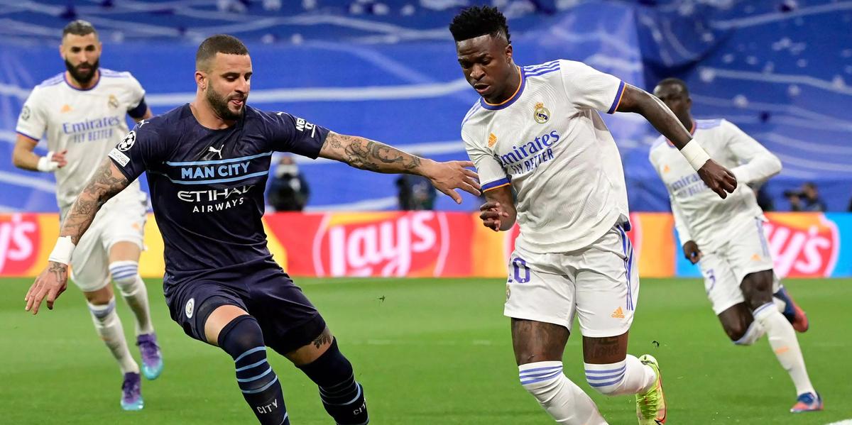 Real Madrid e Manchester City se enfrentarão nas quartas de final da Champions (Reprodução/ UEFA)