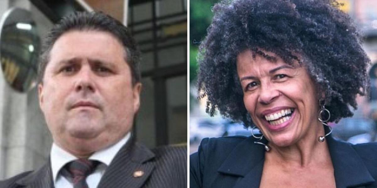 Preto e Professora Nara (Luiz Costa/Arquivo Hoje em Dia e Reprodução Redes sociais)