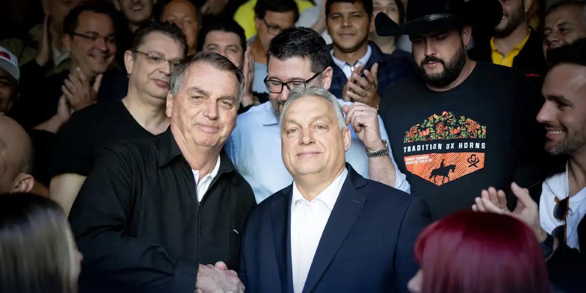 Orbán foi um dos dez chefes de Estado e de governo que participaram da posse de Bolsonaro, em janeiro de 2019 (Reprodução / redes sociais / Orbán Viktor)
