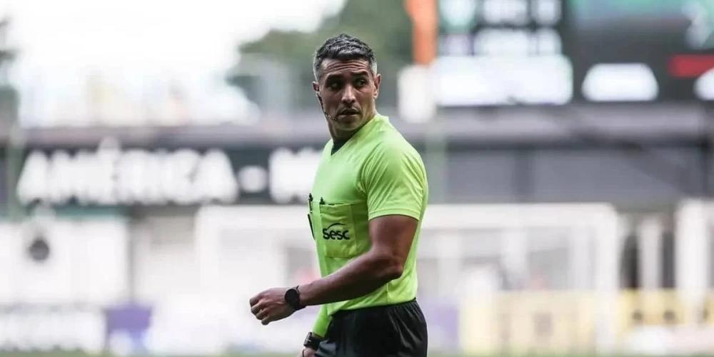 Felipe Fernandes de Lima também apitou a semifinal do Estadual entre Cruzeiro e Tombense (Reprodução/ FMF)