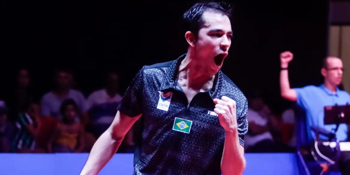 Carioca decide título às 6h de domingo contra Jingkun, top 3 mundial (ITTF Américas / Divulgação)