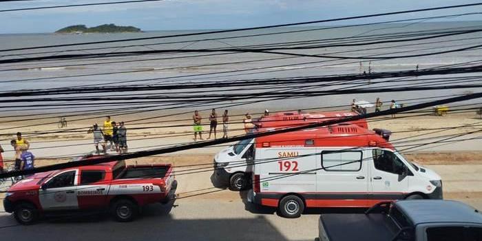 Homem foi socorrido mas não resistiu e faleceu no local (Reprodução / Redes Sociais)