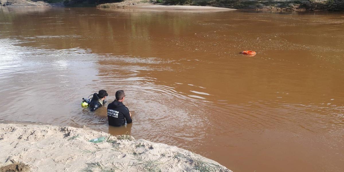 Busca pelos dois primos que se afogaram em Ferros (Divulgação / CBMMG)