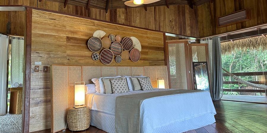 Projetado em perfeita harmonia com a natureza, o ecolodge conta com 20 aconchegantes bangalôs (Divulgação / Ecolodge)