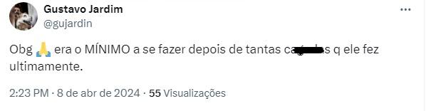 Torcida celebra queda de Larcamón no Cruzeiro (Reprodução / Twitter Cruzeiro)