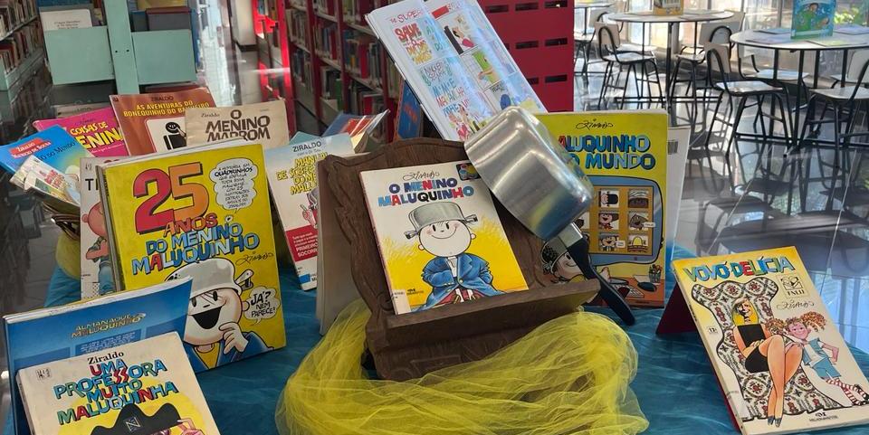 Ao todo, são 187 exemplares de títulos de Ziraldo estão disponíveis na Biblioteca Pública Estadual de Minas Gerais (Foto/ Ana Paula Lima )