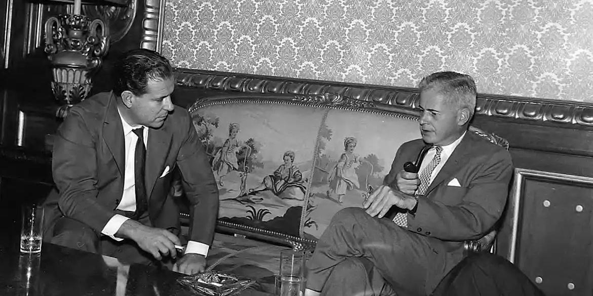João Goulart e Lincoln Gordon (Arquivo Nacional)