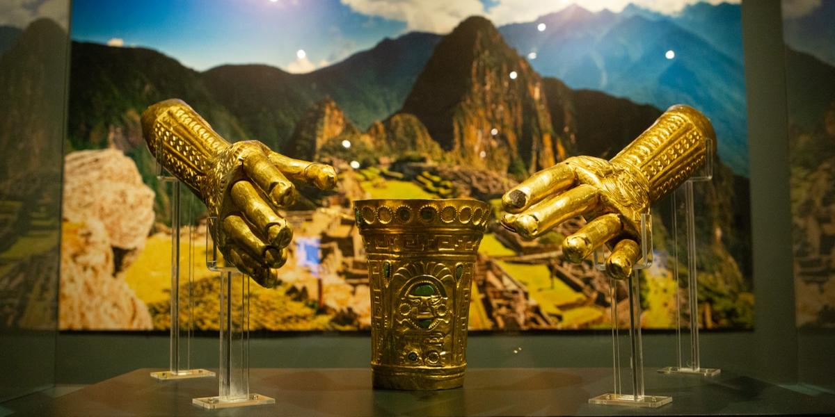 Em cartaz até 6 de maio, a exposição é uma viagem pelas antigas civilizações andinas (Camila Rocha/Divulgação)