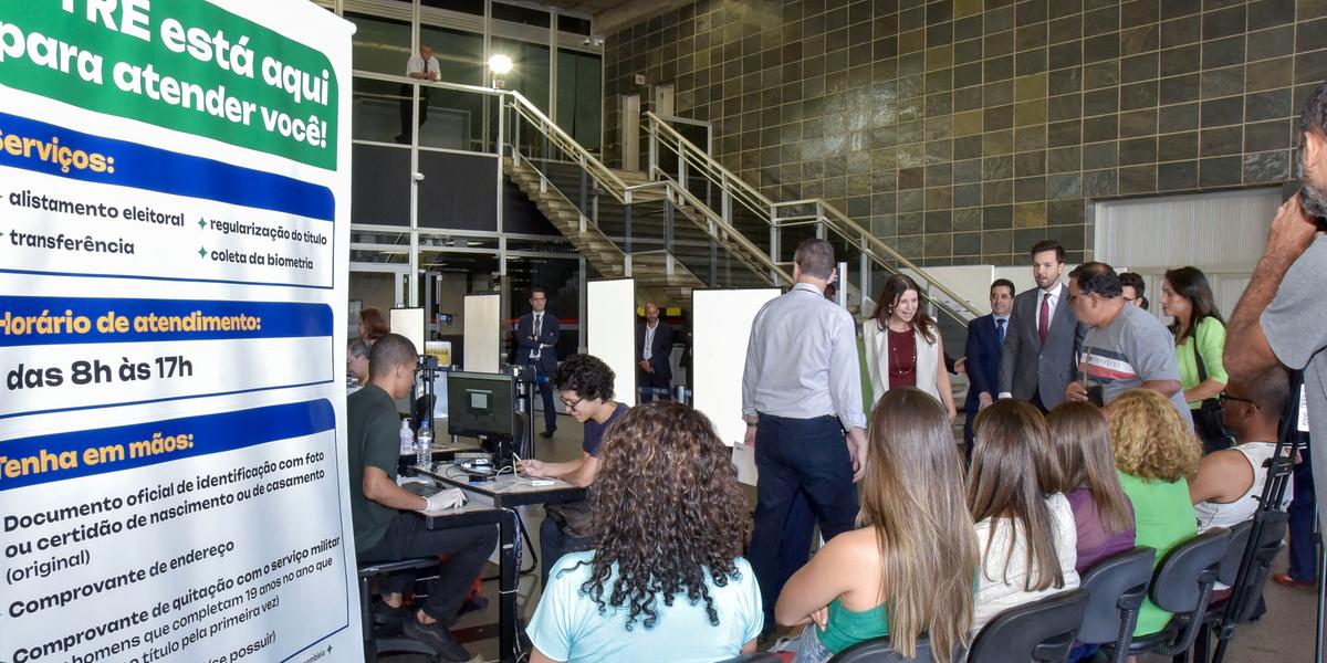 Posto avançado do TRE na ALMG terá cinco guichês para atender ao público (Willian Dias)