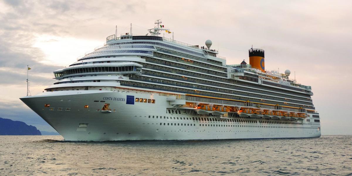 Navio Costa Diadema fará travessia transatlântica Gênova-Santos (Divulgação)
