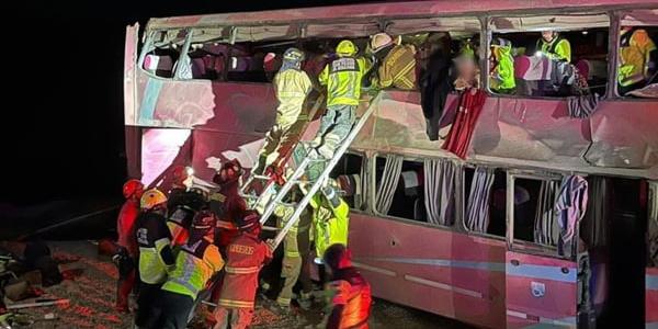 As brasileiras estavam no ônibus junto a outros 33 turistas; todos saíram de Porto Alegre (Reprodução / redes sociais / X)