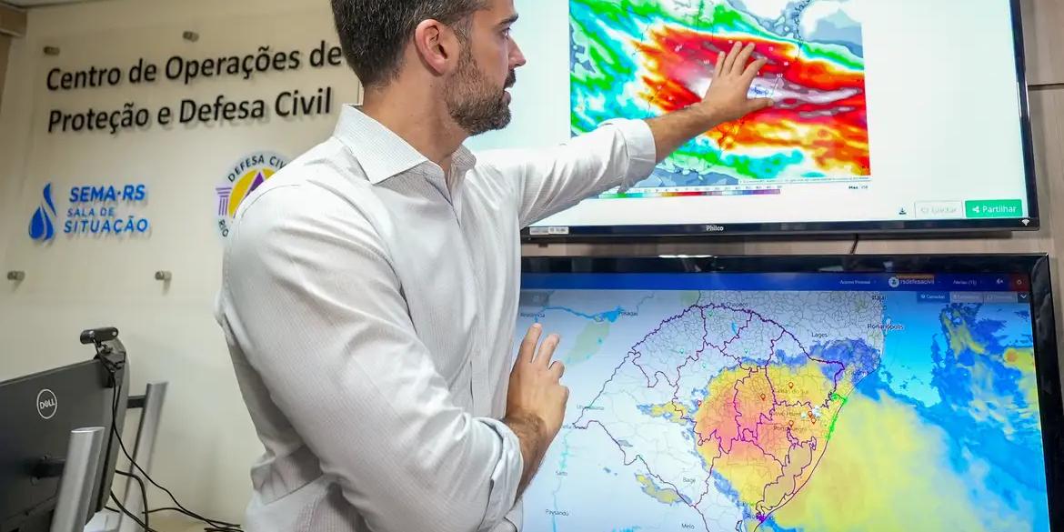 Até o momento, 134 municípios do Rio Grande do Sul já reportaram prejuízos e danos à infraestrutura decorrentes de alagamentos, transbordamento de rios e deslizamentos (Maurício Tonetto/ Secom)