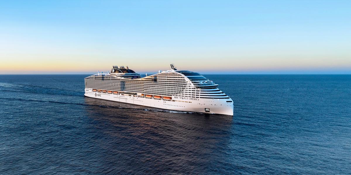 MSC World America, novo e ultramoderno navio da MSC Cruzeiros (Divulgação)