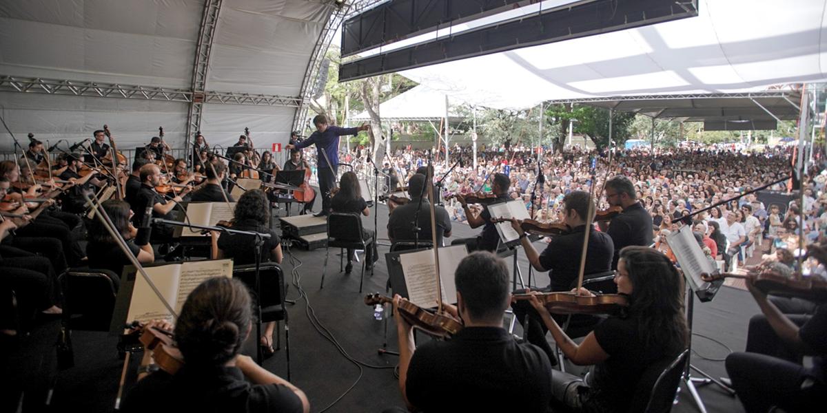 A partir das 11 horas, orquestra vai levar ao público grandes clássicos do universo sinfônico, como O Quebra-nozes, de Tchaikovsky (Bruna Brandão)