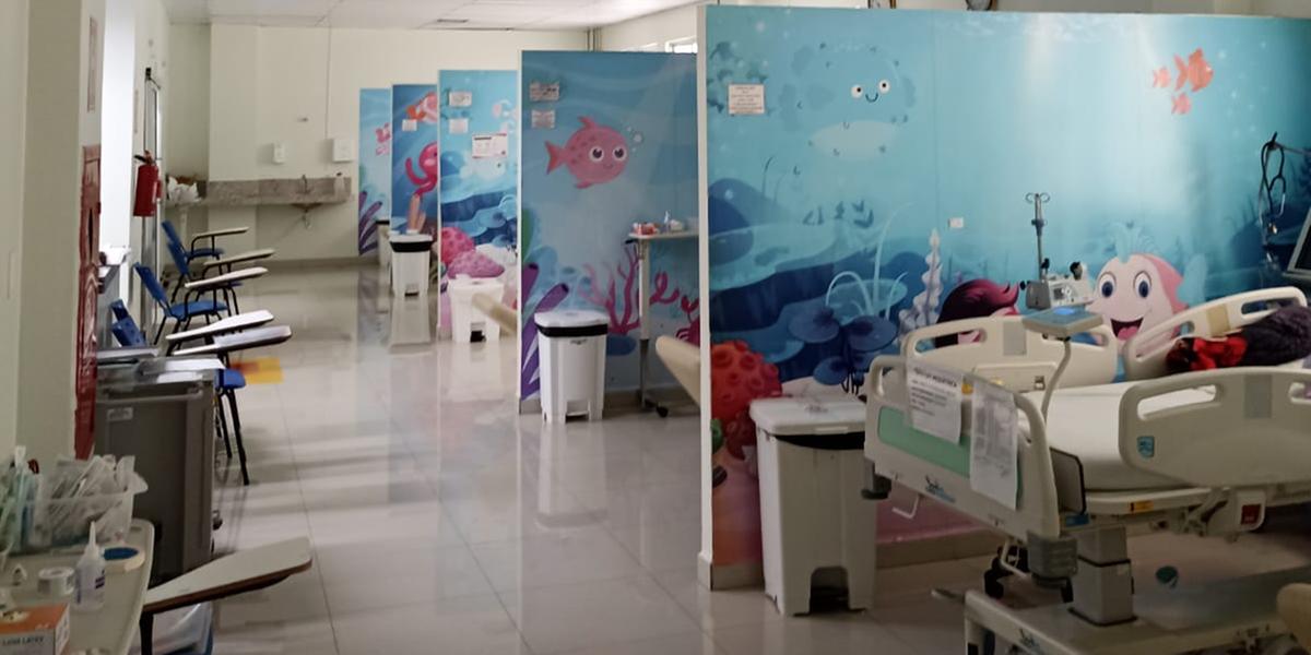 Hospital das Clínicas Mário Ribeiro abriu novos leitos pediátricos para atender à demanda emergencial do município (Adriana Queiroz)