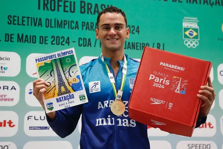Brasileiro obteve índice olímpico ao vencer a prova dos 200m borboleta, durante seletiva do Troféu Brasil (Satiro Sodré/SSPress/CBDA)