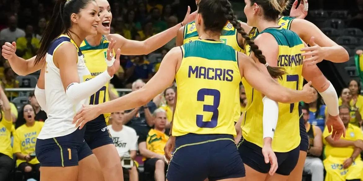 Brasil vence na estreia da Liga das Nações (Maurício Val / FV Imagens / CBV)