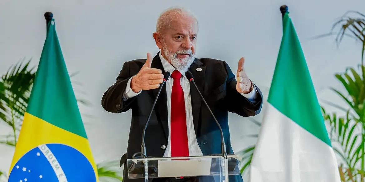 Lula deu entrevista coletiva no último dia da viagem à Itália (Ricardo Stuckert / PR)