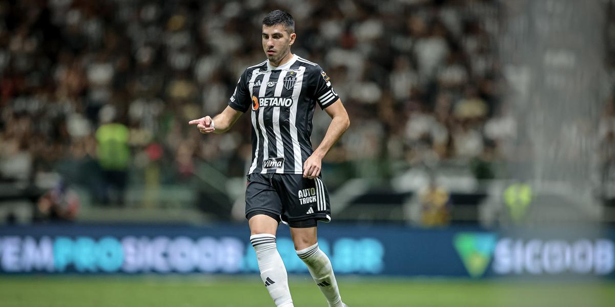 Battaglia foi titular no empate em 1 a 1 entre Atlético e Fortaleza (Pedro Souza/ Atlético)