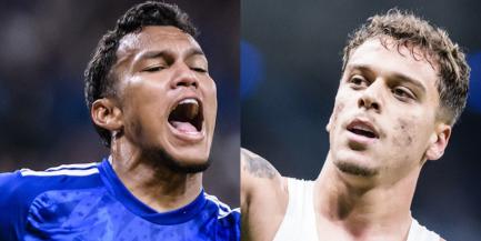 Vitinho e Veron marcam e garantem vitória do Cruzeiro (Montagem / Foto: Gustavo Aleixo - Cruzeiro)