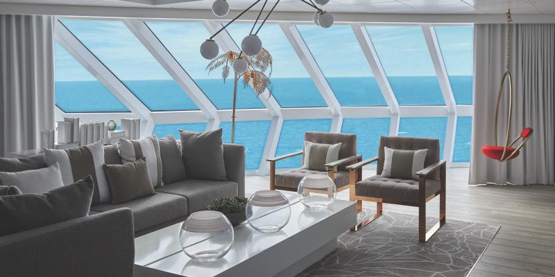 The Retreat': na suíte, os hóspedes podem desfrutar de delícias personalizadas diariamente (Divulgação / Celebrity Cruises)