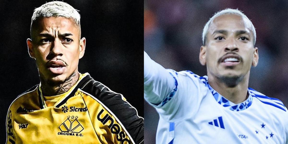  (Montagem - Reprodução/ Instagram - Gustavo Aleixo/ Cruzeiro)