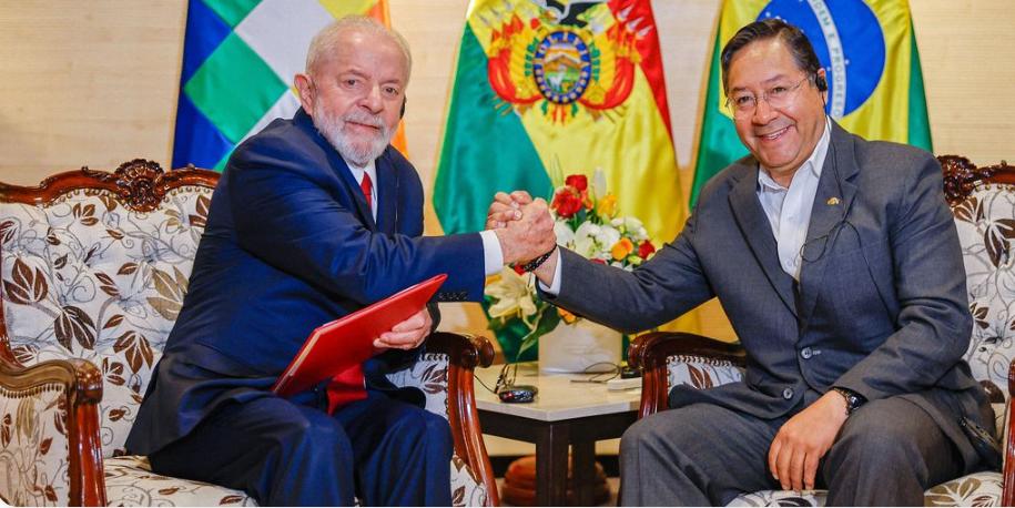 . Lula disse que o encontro é a inauguração de uma "nova era" na relação Brasil-Bolívia (Ricardo Stuckert / PR)