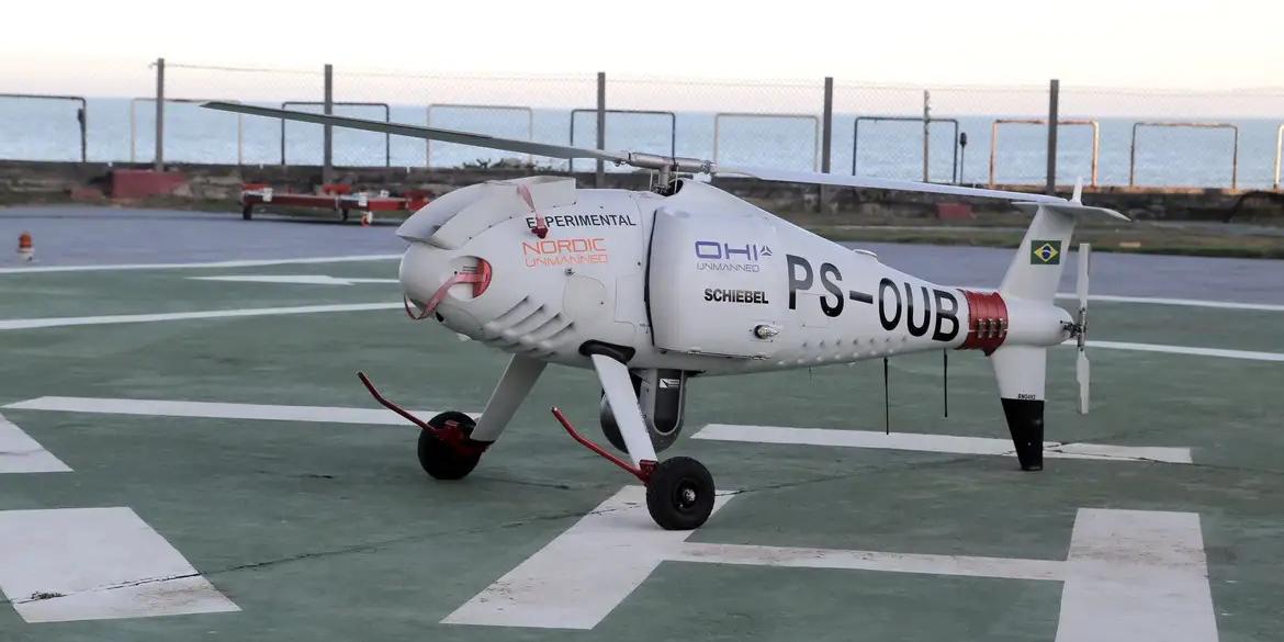 Aeronave remotamente pilotada da Petrobras (Cezar Fernandes/Agência Petrobras)