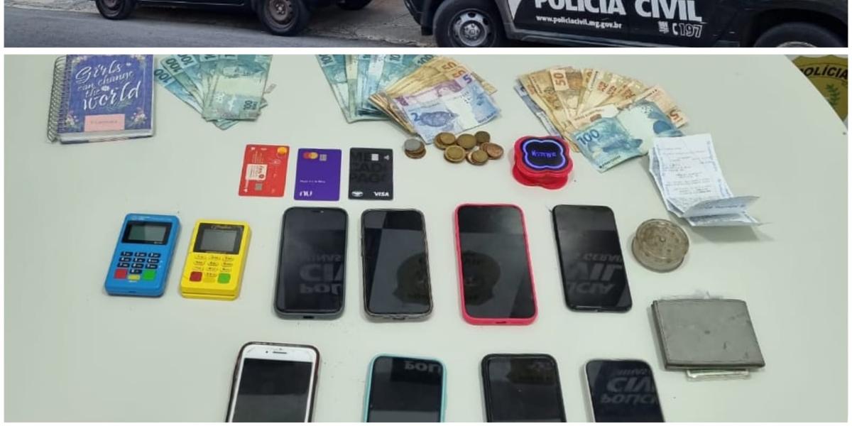 Material apreendido pela polícia (Divulgação/PCMG)