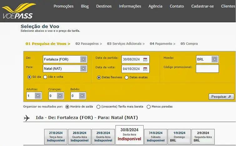 Suspensão temporária de venda de passagens da Voepass (Joédson Alves/Agência Brasil)