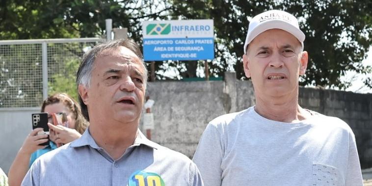"Vamos pegar os jovens da região e fazer com que eles voltem para as escolas, dar a eles uma bolsa para poder ajudá-los com modalidades esportivas", prometeu (Rodrigo Lima / campanha Mauro Tramonte)