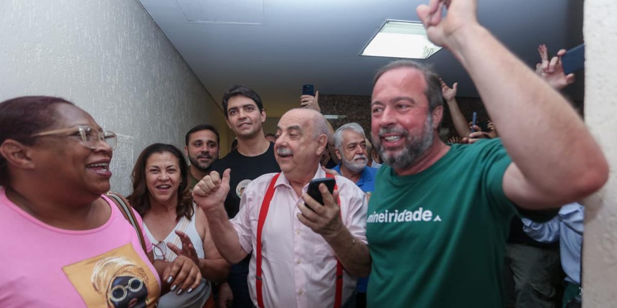 Fuad Noman (PSD) ao lado do ministro de Minas e Energia, Alexandre Silveira (Júnia Garrido/Campanha Fuad Noman)