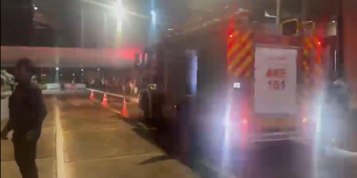 O incidente ocorreu no anexo 2 da Corte (Reprodução TV Globo)