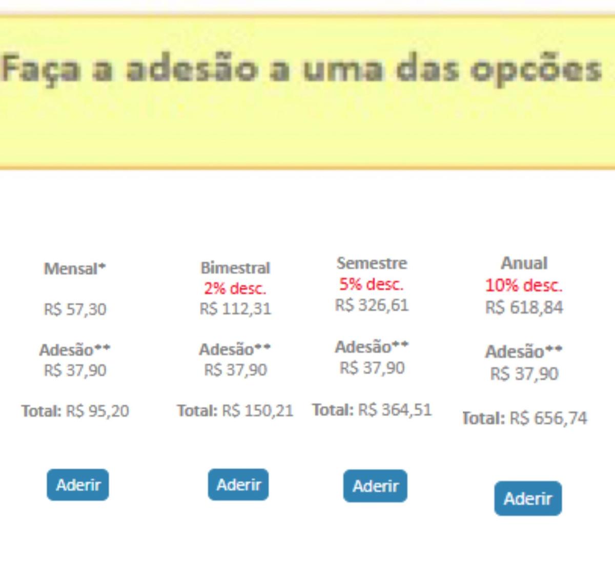 Quem precisa do documento para comprovar transações comerciais é obrigado a aderir a "planos", que custam até R$ 618,84 (Reprodução)