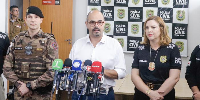 Desde o ocorrido na Arena MRV, seis pessoas já foram detidas; conforme anunciado em coletiva, investigações continuam para localização de outros envolvidos (Cristiano Machado/Imprensa MG)