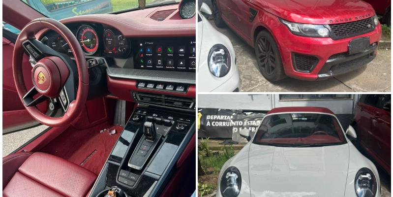 Carros foram apreendidos durante operação em BH (Polícia Civil / Divulgação)