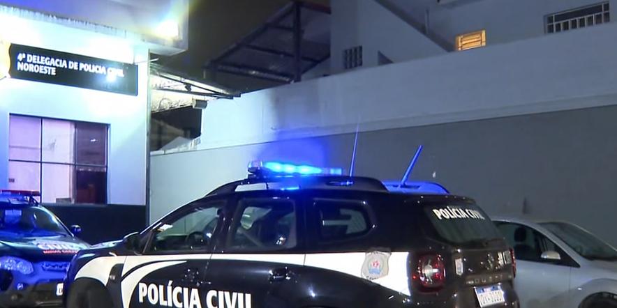 Quadro alunos da escolinha de futebol foram ouvidos pela Polícia Civil (Reprodução/TV Globo)