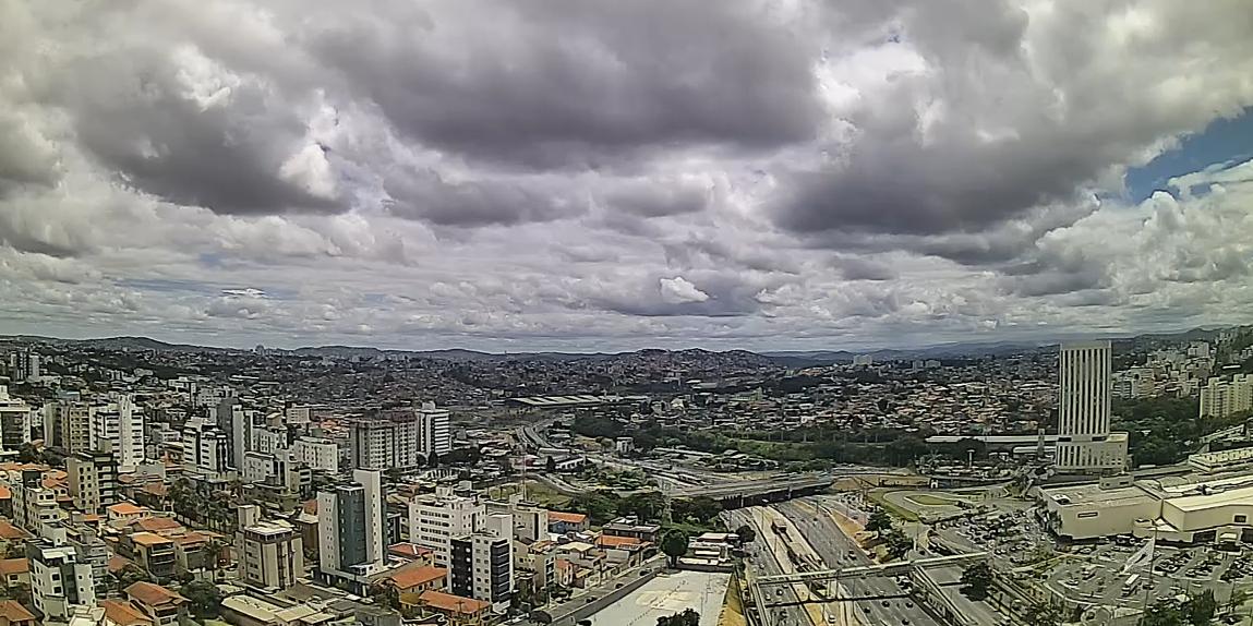 Céu nublado em BH (Clima ao Vivo/Reprodução)