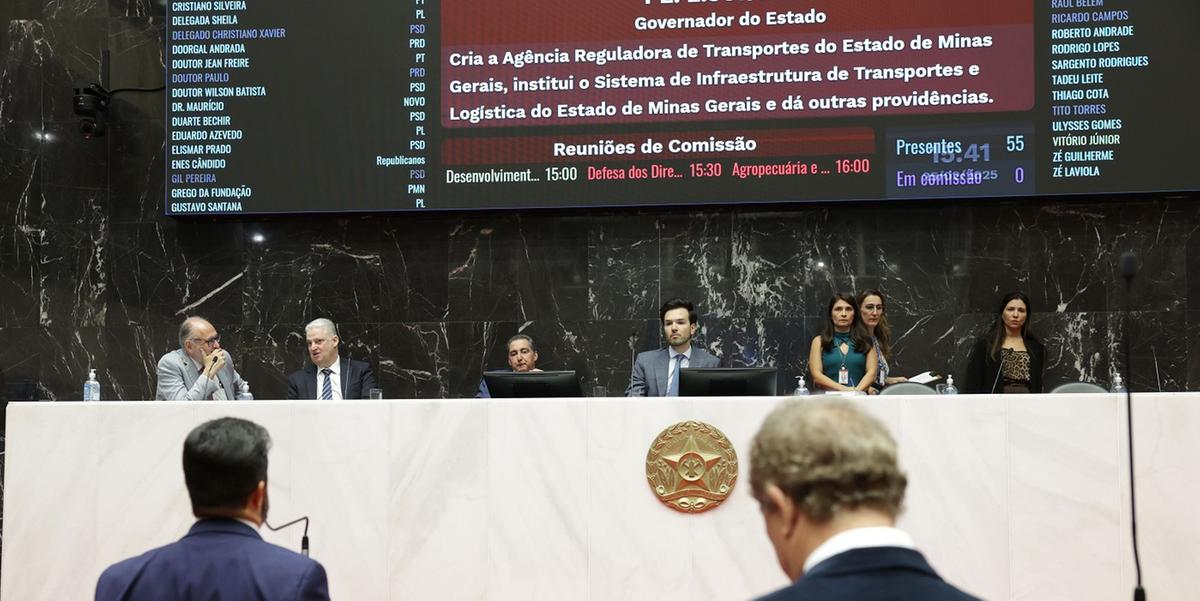 Criação da Agência Reguladora de Transportes de Minas Gerais (Artemig) foi aprovada de forma unânime na ALMG (Daniel Protzner / ALMG)