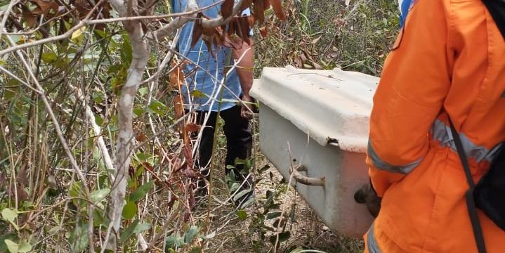 Corpo do garoto foi encontrado em uma área de mata de Itamarandiba (Corpo de Bombeiros/Divulgação)