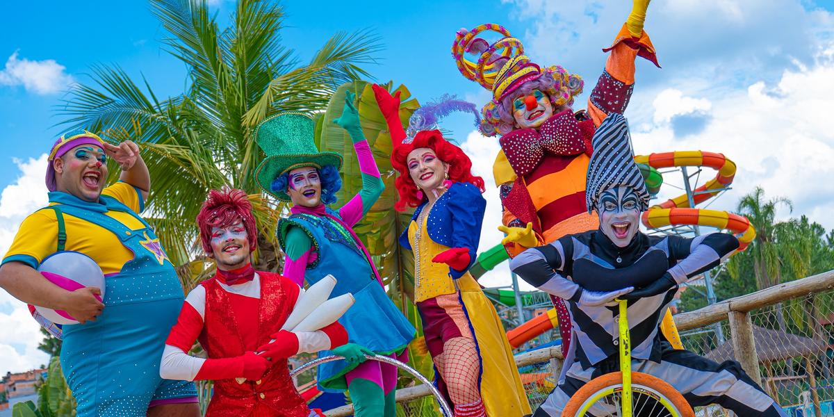 Público será transportado para o universo lúdico do circo com o espetáculo "O Fantástico Circo da Mata" (Divulgação / Thermas da Mata)