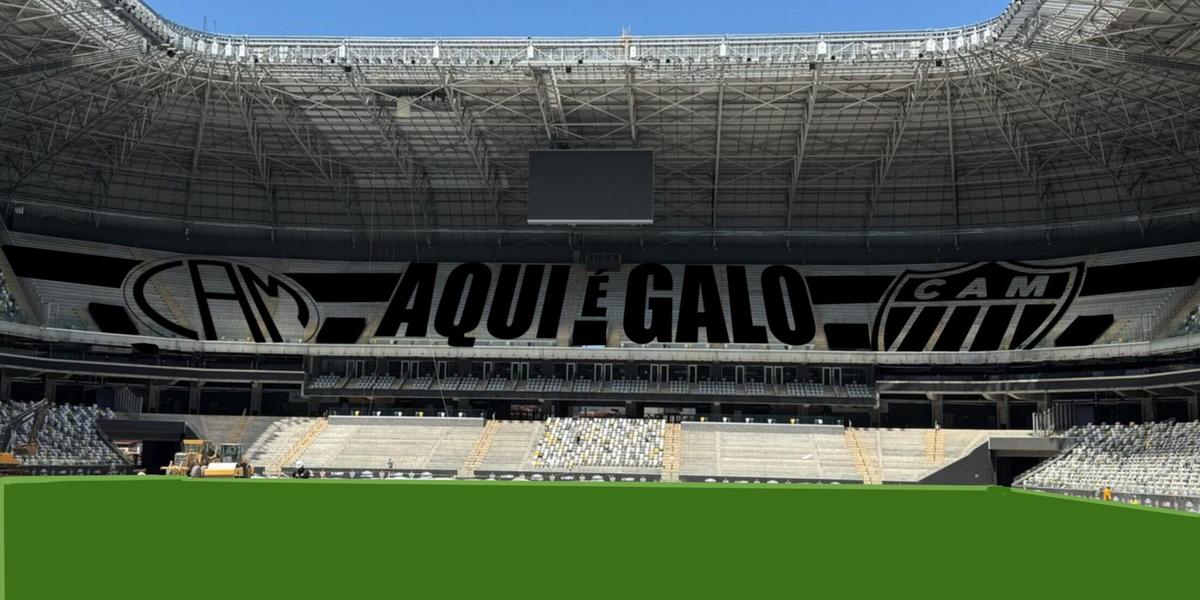 Arte escolhida pela torcida do Atlético para ser pintada na Arena MRV (Site oficial do Atlético)