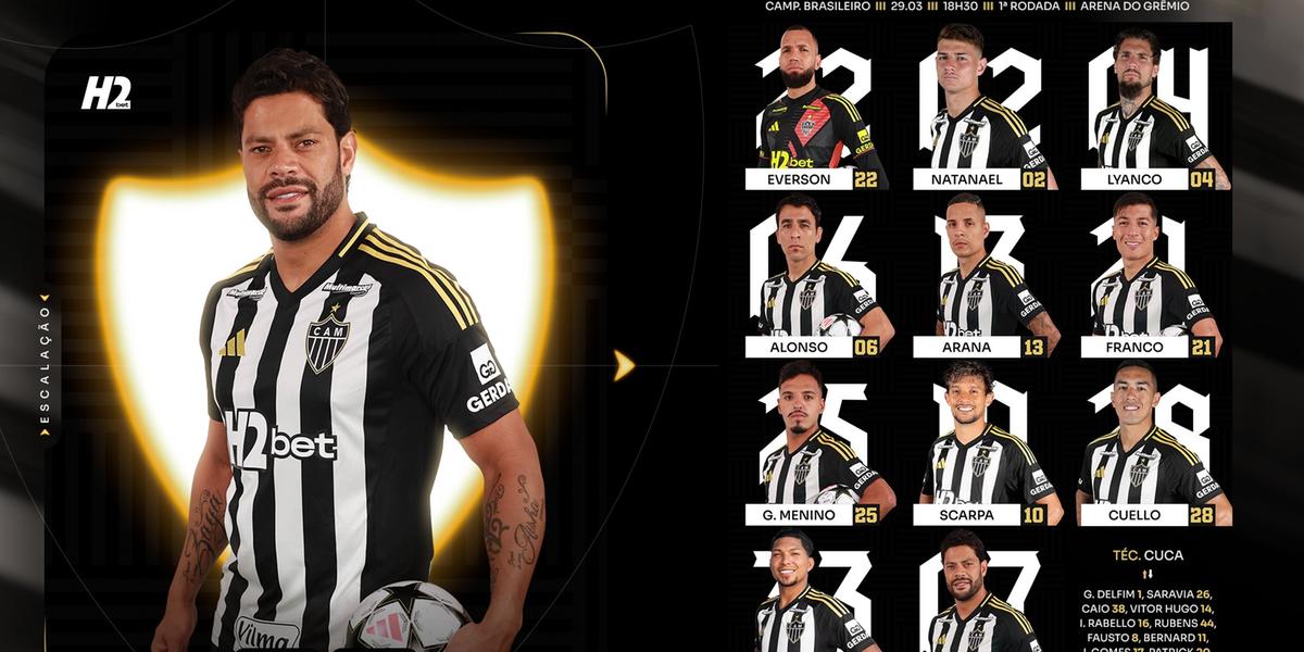 Hulk volta ao time do Galo após se recuperar de lesão (Divulgação / Atlético)